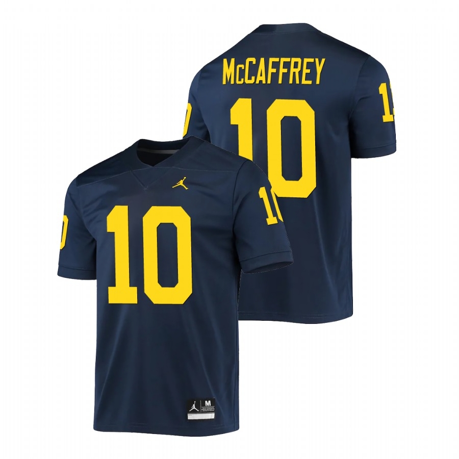 Michigan Wolverines Men's NCAA Dylan McCaffrey #10 Navy Game College Football Jersey NXK3849KX